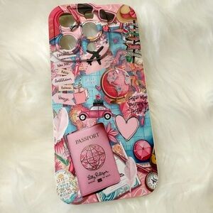 Iphone 16 pro Colorful Travel-Themed Phone Case